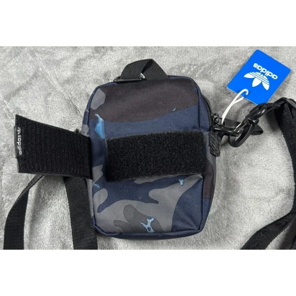 Adidas Originals Utility Festival Crossbody Bag Rain Camo Blue One Size LP6173